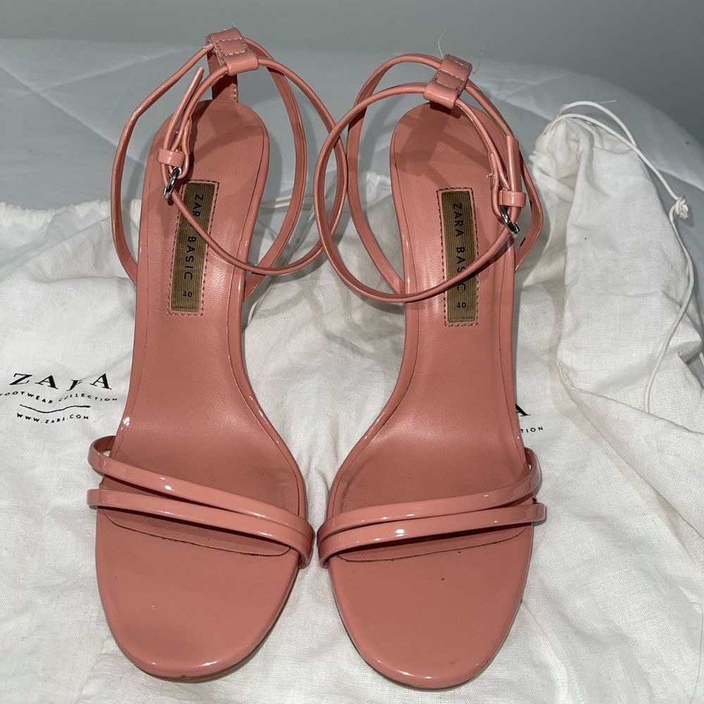 Zara Pink Stappy Heels